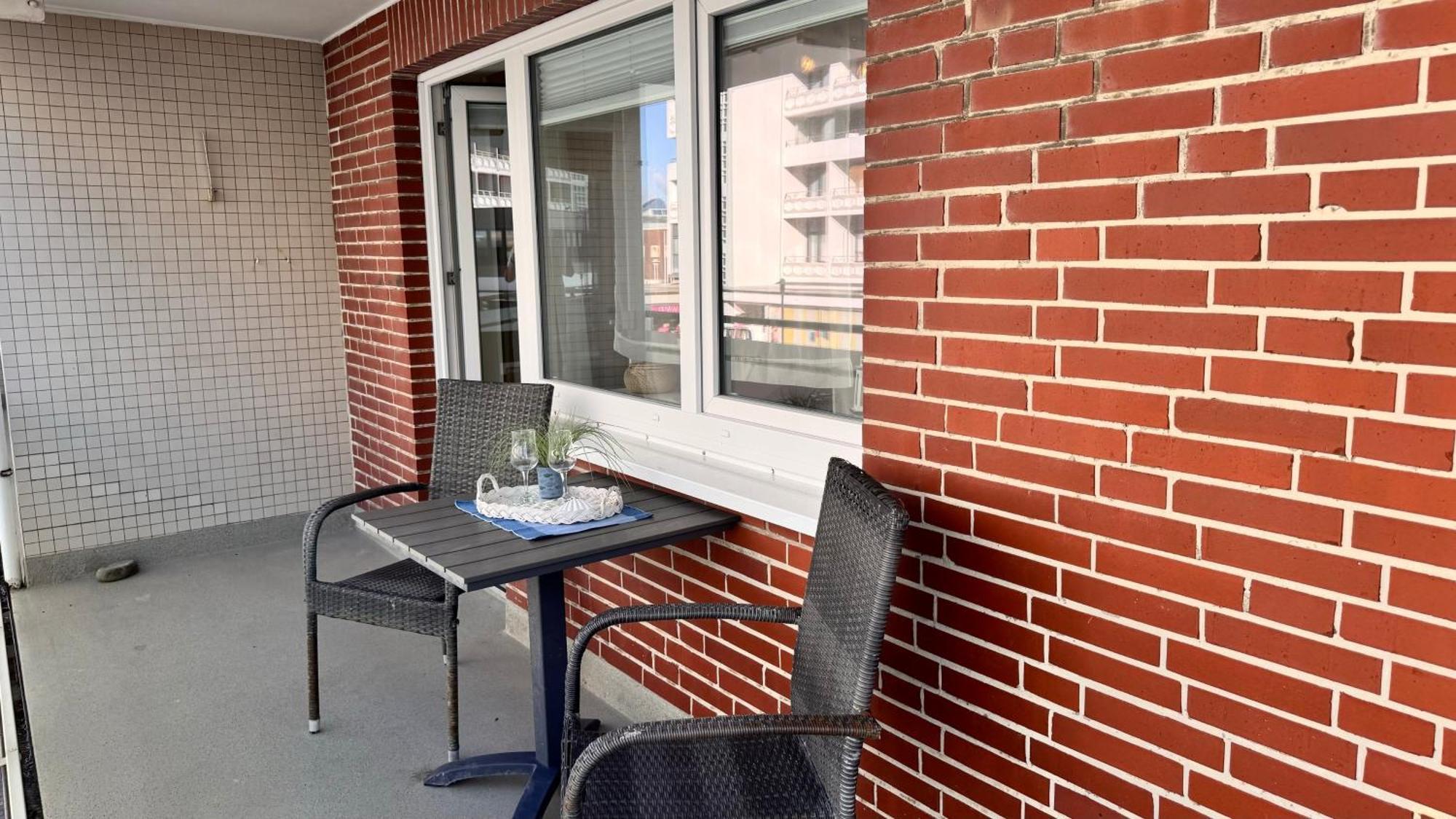 10-105, sehr Strandnah, im Herzen Westerlands, Westbalkon, 1 Zi Exterior foto